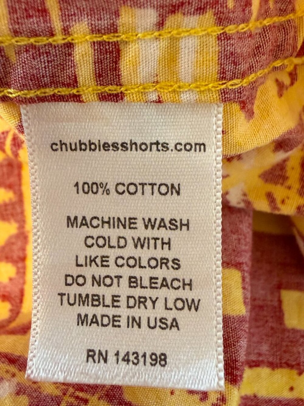 Chubbies Heritage Shirt Men XLarge Red NCAA USC Trojans Hawaiian Camp Polo Shirt - Picture 8 of 10